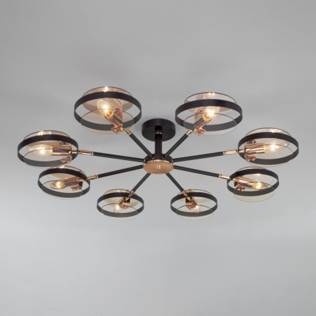 Люстра на штанге Eurosvet Gallo 70121/8 черный 