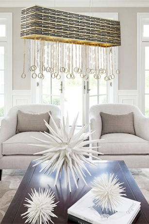 Люстра подвесная Lucia Tucci illuminazione PERSO 4930.6 gold&black 