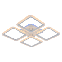 Светодиодная диммируемая люстра с ПДУ Profit Light 8075/4 WHT 112W+8W RGB