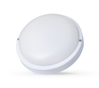Ultraflash LBF-0801AS C01 (Св-к LED влагозащищенный с акустич датчиком, 12 Вт, IP65, 220В, круг) (15353)