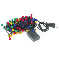 Нарушена упаковка!  <218877> Электрогирлянда-нить комнатная "Шарики" 10 м, 100 LED, мультицветная 220 V, контроллер, ЗОЛОТАЯ СКАЗКА, 591102 (591102)