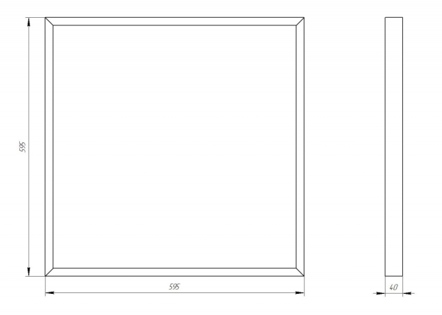 Светодиодная панель Эра SPO-910-3-40K-045 (Б0046479)