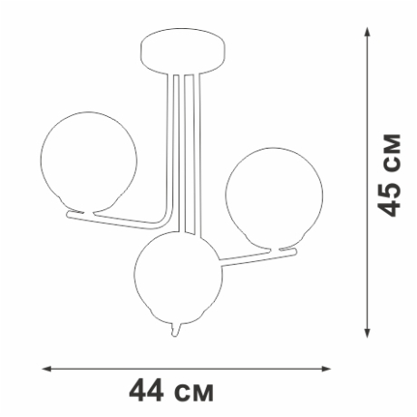 Люстра на штанге Vitaluce V4942 V4942-1/3PL 