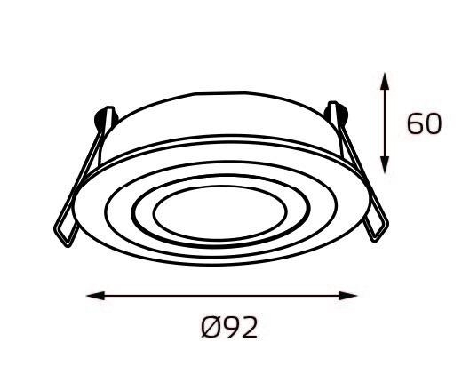 Светильник точечный с Led лампочками в комплекте Italline M02-026019 white+Lamps 