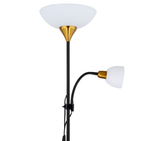 Торшер с подсветкой Arte Lamp Duetto A9569PN-2BK 