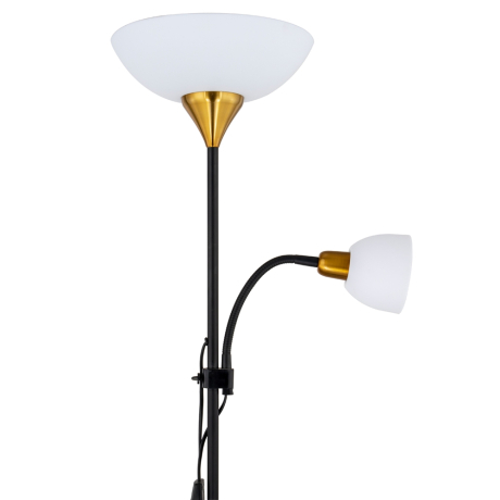 Торшер с подсветкой Arte Lamp Duetto A9569PN-2BK 