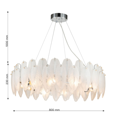 Подвесная люстра с лампочками Favourite Beluta 3018-10P+Lamps E14 Свеча 