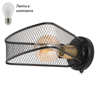 Настенный светильник с лампочкой Arte lamp A7044AP-1BK+Lamps