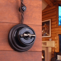 Изолятор керамический Werkel Ретро (черный) W6431408