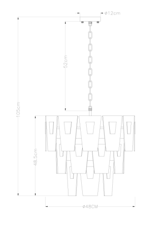Люстра подвесная с лампочками Arte lamp A4066LM-6PB+Lamps 