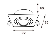 Светильник точечный с Led лампочками в комплекте Italline M02-026020 white+Lamps