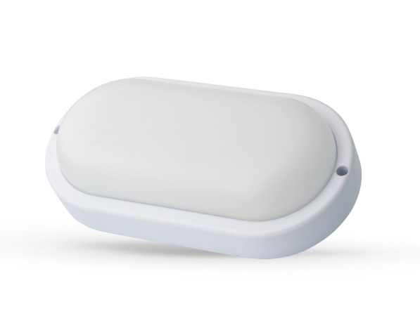 Ultraflash LBF-0901 C01 (Св-к LED влагозащищённый, 8 Вт, IP65, 220В, 6500К, овал) (15348)