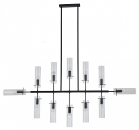Люстра на штанге Indigo Saetta 11053/12R Black