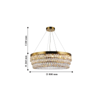 Подвесная люстра Favourite Magnitudo с поддержкой Алиса 2206-16P-A