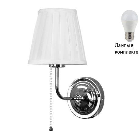 Бра с лампочкой Arte lamp A5039AP-1CC+Lamps 