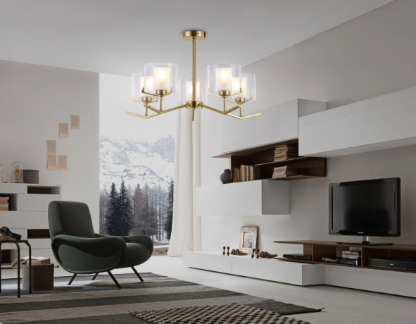 Люстра на штанге Ambrella Light HIGH LIGHT LH57007 