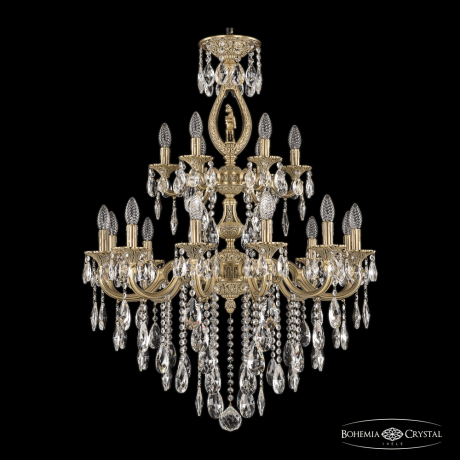 Подвесная люстра Bohemia Ivele Crystal 7201 72401/12+6/250/2d B FP FH1M 