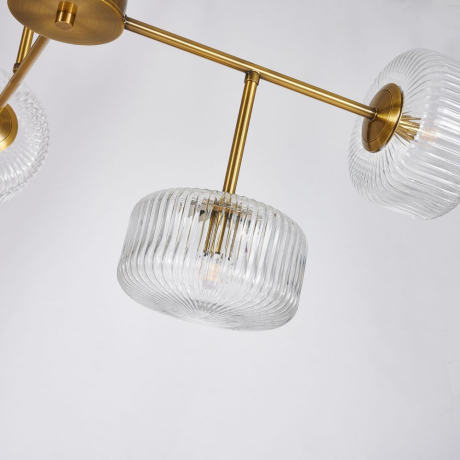 Люстра на штанге Malinconia Favourite с поддержкой Алиса 4051-8P-А 