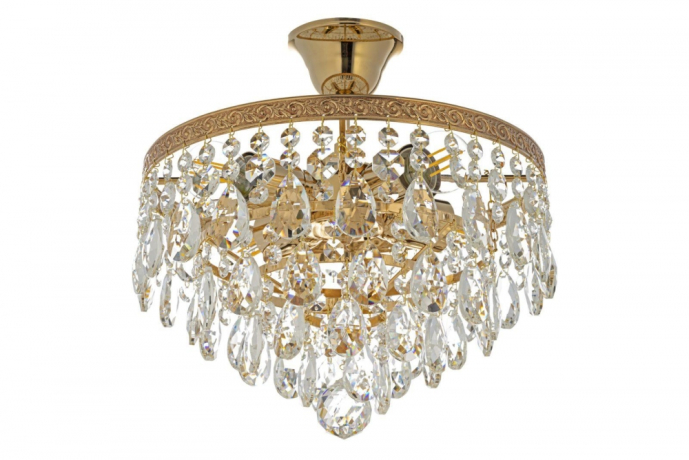 Люстра потолочная с Led лампочками в комплекте Arti Lampadari Castellana E 1.3.30.601 G+Lamps 