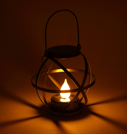 Садовый подвесной светильник с ручкой на солнечной батареи Эра ERASFM-01 (Б0044845)