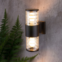 Уличный настенный светильник Elektrostandard Techno 1407 черный (a032609)