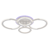 Потолочная диммируемая люстра с пультом ДУ Profit Light 9820/2+2 WHT 88W+7W RGB