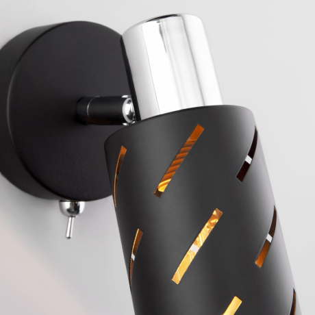 Бра Eurosvet Fente 20090/1 черный/хром 