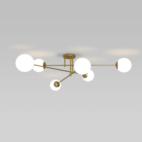 Потолочная люстра Eurosvet Netz 30181/6 латунь 