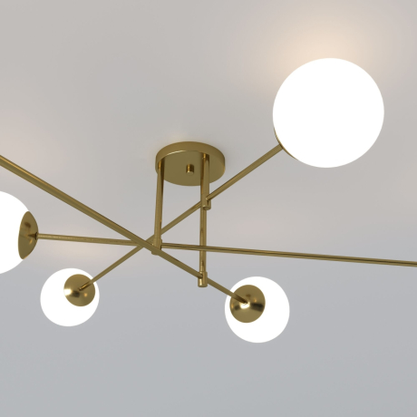 Потолочная люстра Eurosvet Netz 30181/6 латунь 