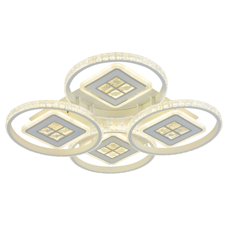 Светодиодная диммируемая люстра с ПДУ Profit Light 8053/4 WHT 224W 