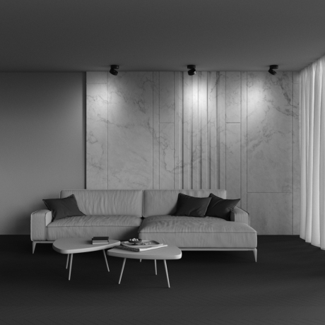 Накладной светильник Maytoni Technical Onda C024CL-18W4K-B-1 