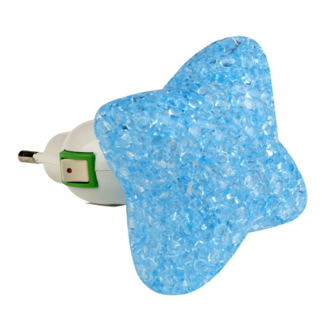 Светильник-ночник (10334) Uniel DTL-309-Звездочка/Blue/1LED/0,1W 