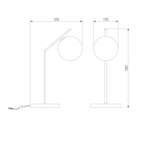 Настольная лампа декоративная Eurosvet Shape 01213/1 хром