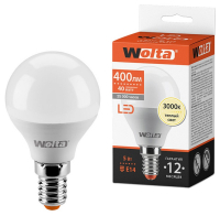 Лампа светодиодная Wolta  E14 5Вт 3000K 25Y45GL5E14