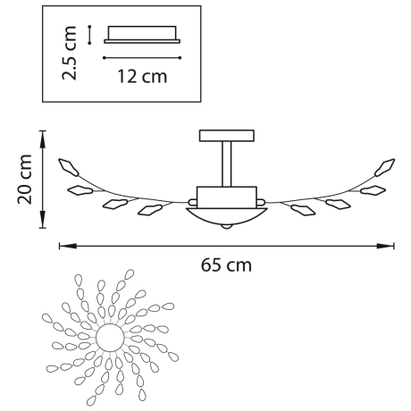 Люстра на штанге Lightstar Isabelle 791184 