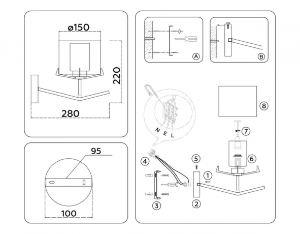 Бра Ambrella Light HIGH LIGHT LH57010 