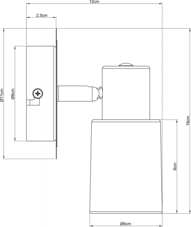 Спот Arte Lamp Cavalletta A4510AP-1SS 