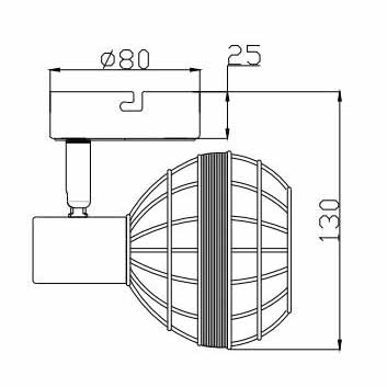 Спот Rivoli Fedora Б0047139 