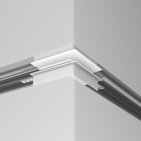 Соединитель угловой внешний для треков встраиваемых Maytoni Technical Accessories for tracks Exility TRA34CO-42W