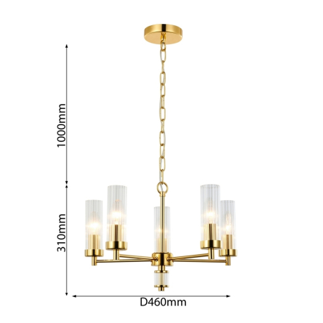 Подвесная люстра Favourite Aesthetic с поддержкой Алиса 2673-5P-A 