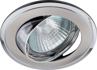 Точечный встраиваемый литой поворотный светильник Эра KL22 А SN/CH C0043709