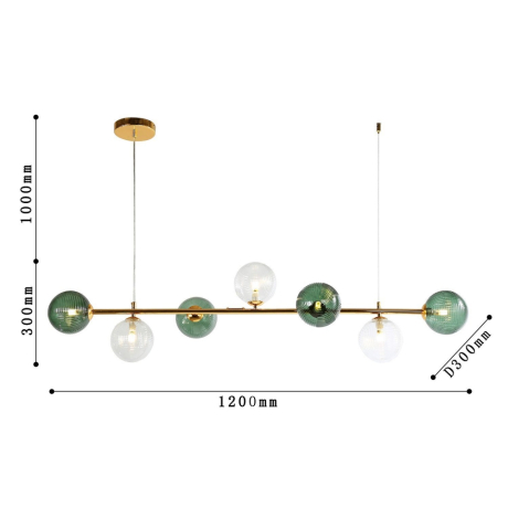 Светильник подвесной с Led лампочками в комплекте F-Promo 4035-7P+Lamps 