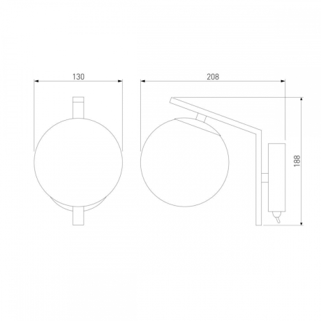 Бра Eurosvet Shape 70132/1 хром 