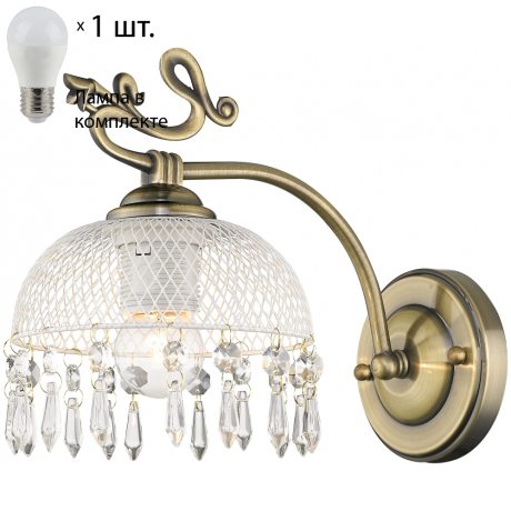 Бра с лампочкой Velante 733-501-01+Lamps E27 P45 