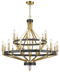 Большая люстра со светодиодными лампочками E14, комплект от Lustrof. №279290-623088