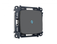 Выключатель одноклавишный с подсветкой без рамки Ambrella Volt OMEGA MO902020