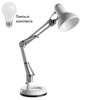 Настольная лампа в комплекте с лампочкой  Arte lamp A1330LT-1WH+Lamps