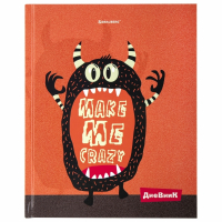 Нарушена упаковка! <369912> Дневник 1-11 класс 40 л., твердый, BRAUBERG, глянцевая ламинация, "Монстрик", 106383
