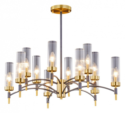 Люстра на штанге ILLUMICO BRASS TUBO IL5177-6+6PLS-29 BRASS TUBO 