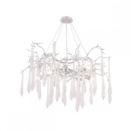 Подвесная люстра Crystal Lux REINA SP8 D1000 SILVER PATINA 